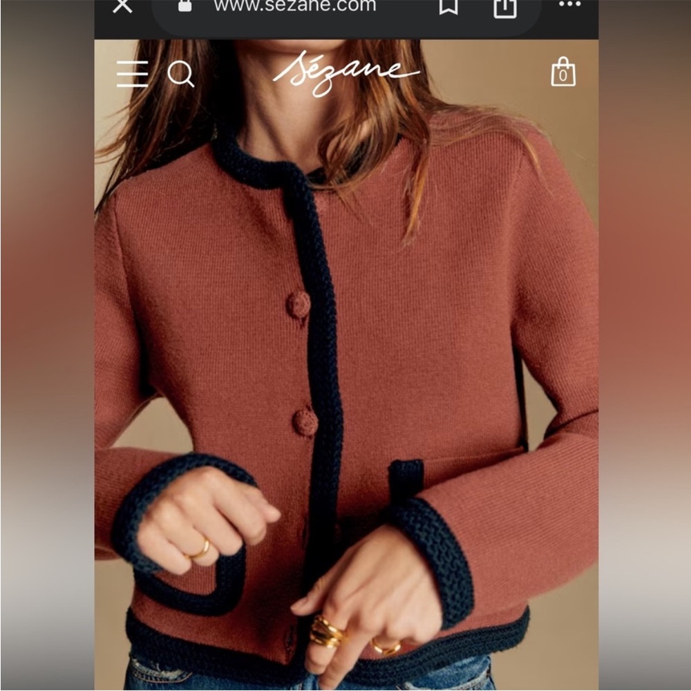 Sezane Auguste  Cardigan Jacket - Picture 2 of 8